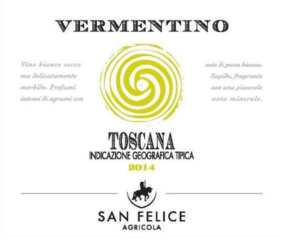 San Felice Vermentino 2014 Front Label