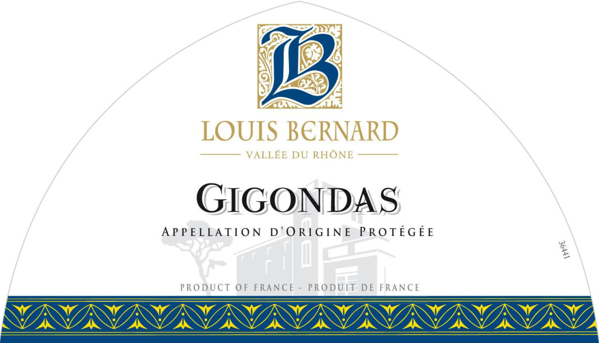 Louis Bernard Gigondas 2012 Front Label