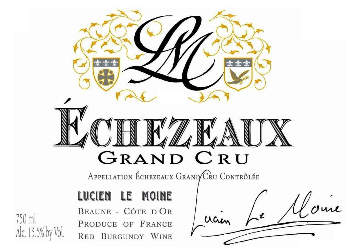 Lucien Le Moine Echezeaux Grand Cru 2008 Front Label
