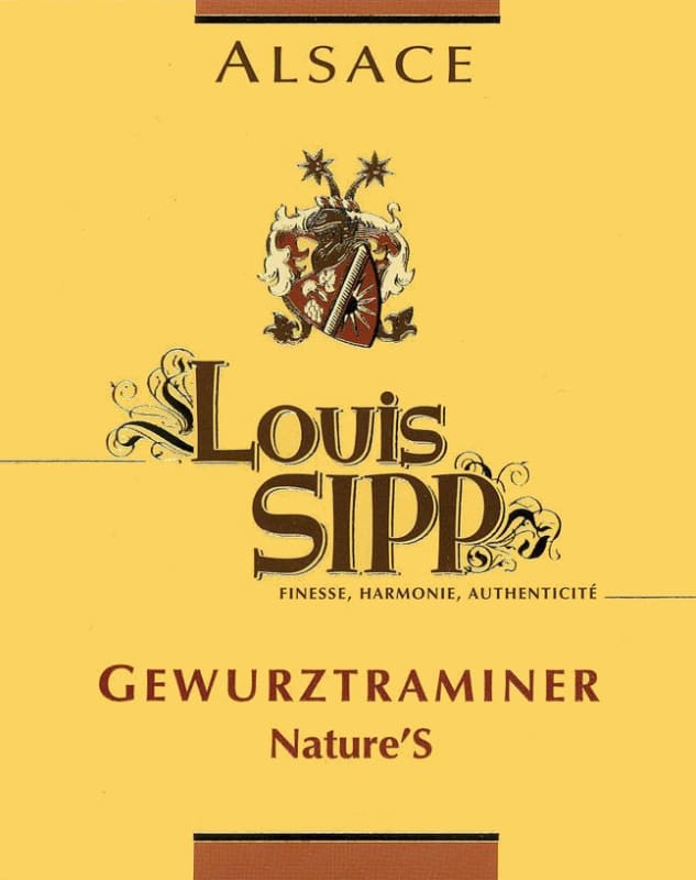 Louis Sipp Nature'S Gewurztraminer 2012 Front Label