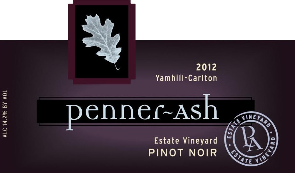 Penner-Ash Estate Vineyard Pinot Noir 2012 Front Label