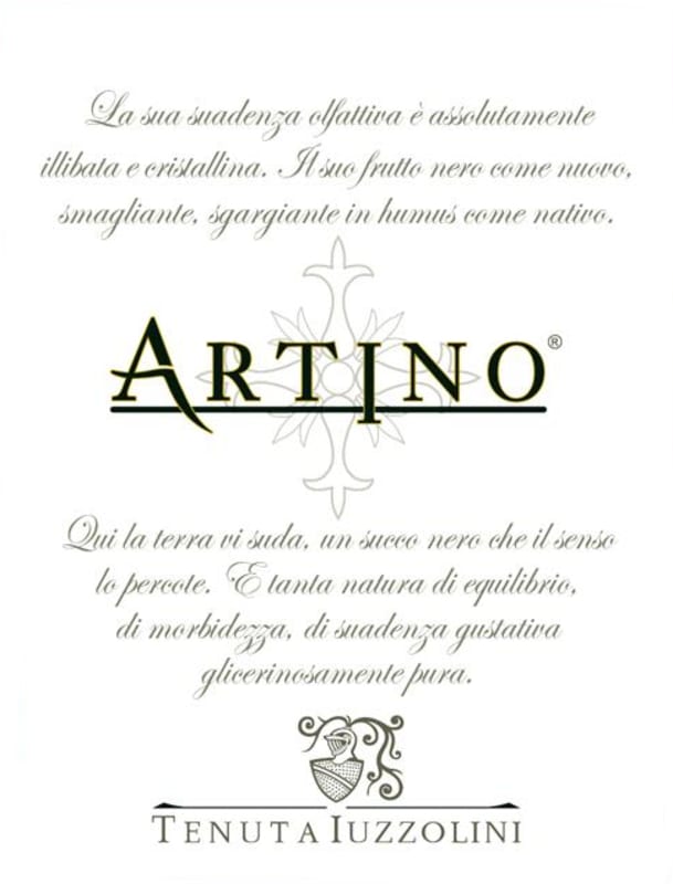 Tenuta Iuzzolini Calabria Artino 2014 Front Label