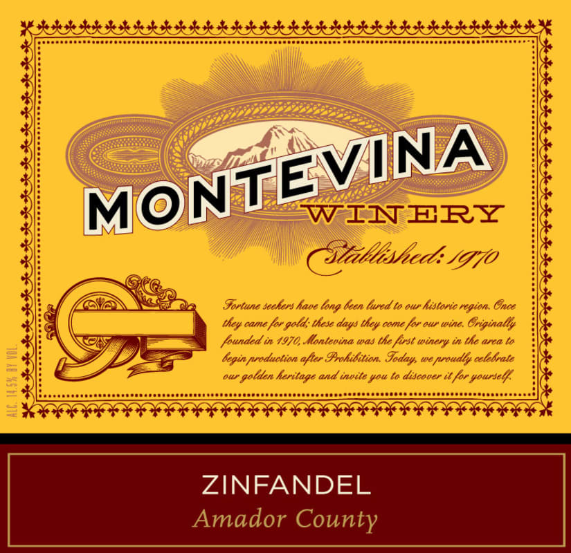 Montevina Zinfandel 2011 Front Label