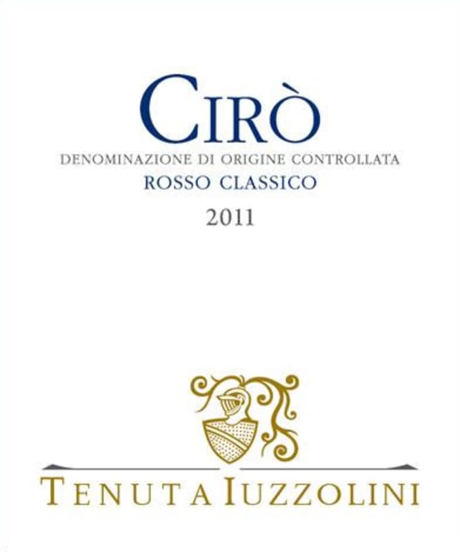 Tenuta Iuzzolini Ciro Classico Rosso 2011 Front Label