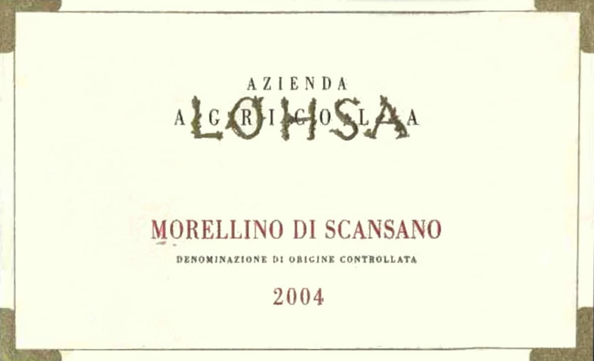 Poliziano Morellino di Scansano Lohsa 2004 Front Label