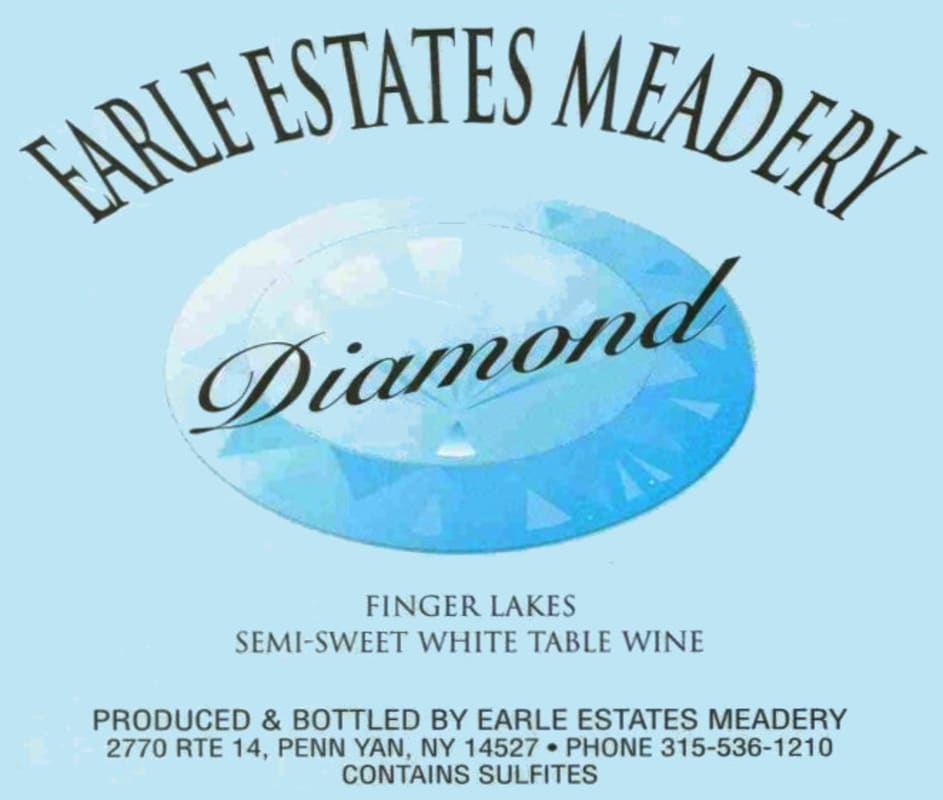 Earle Estates Meadery & Winery Diamond 1999 Front Label
