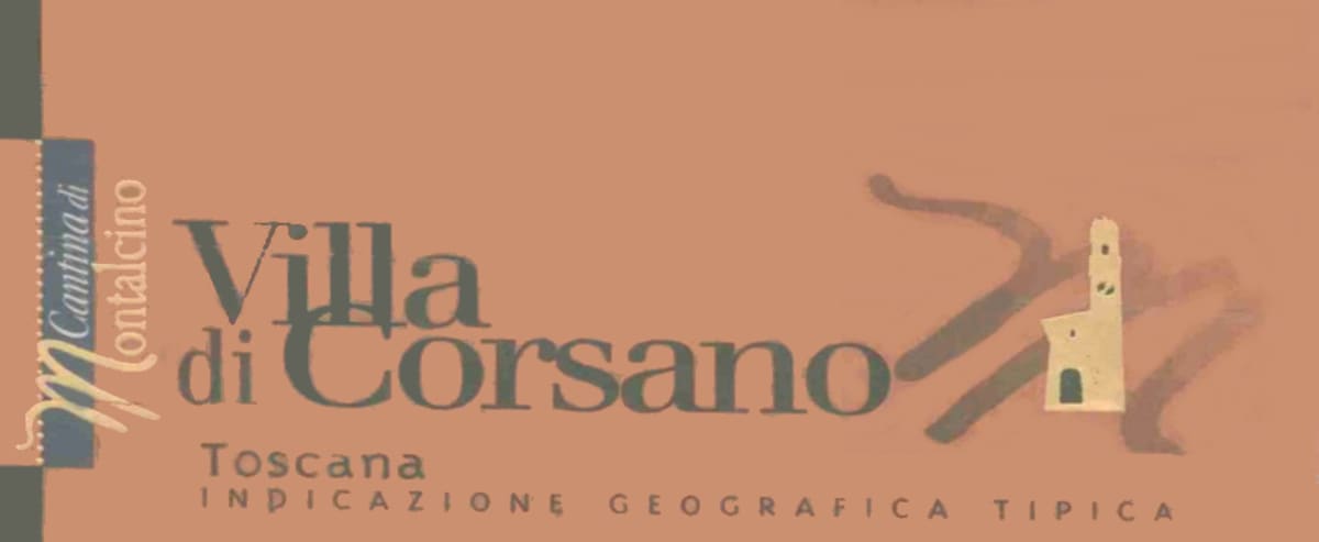 Cantina di Montalcino Villa Di Corsano 2000 Front Label