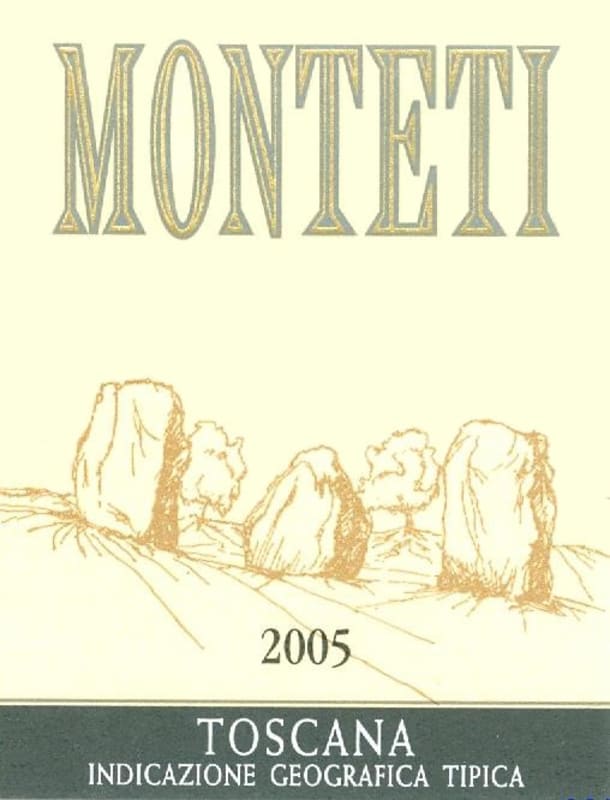 Tenuta Monteti Toscana Monteti 2005 Front Label