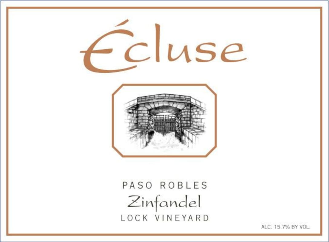 Ecluse Wines Lock Vineyard Zinfandel 2007 Front Label