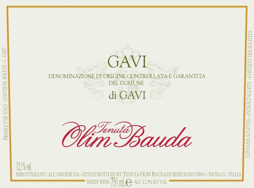 Tenuta Olim Bauda Gavi di Gavi 2014 Front Label