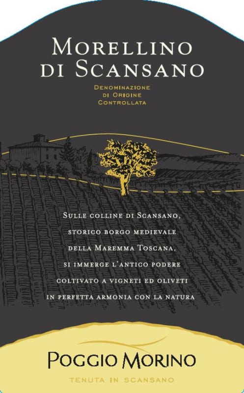 Tenuta Poggio Morino Morellino di Scansano 2007 Front Label