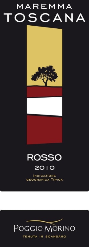 Tenuta Poggio Morino Maremma Toscana 2010 Front Label