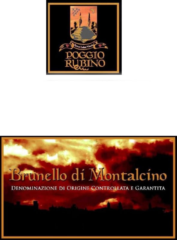 Tenuta Poggio Rubino Brunello di Montalcino 2010 Front Label