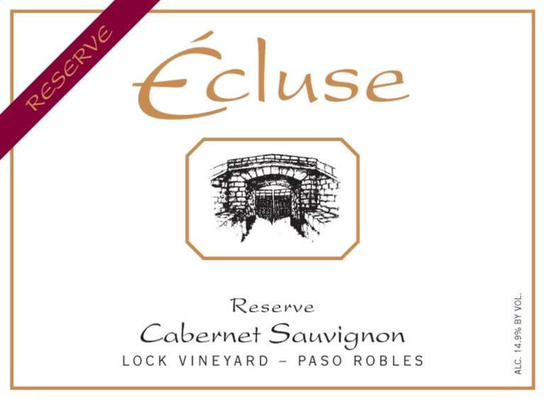 Ecluse Wines Lock Vineyard Reserve Cabernet Sauvignon 2010 Front Label