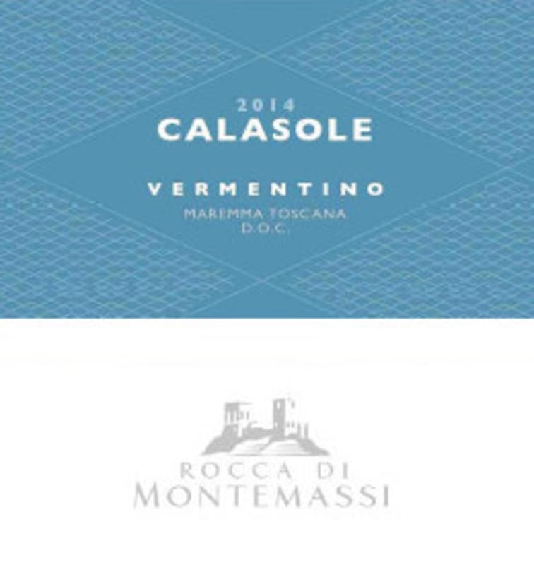 Rocca di Montemassi Maremma Toscana Calasole Vermentino 2014 Front Label