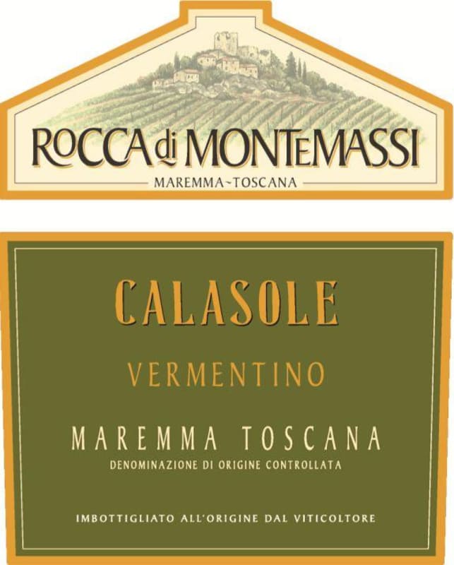 Rocca di Montemassi Maremma Toscana Calasole Vermentino 2012 Front Label