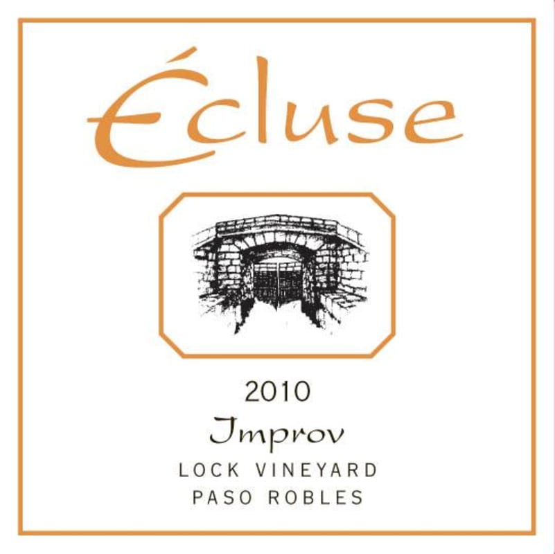 Ecluse Wines Lock Vineyard Improv 2010 Front Label