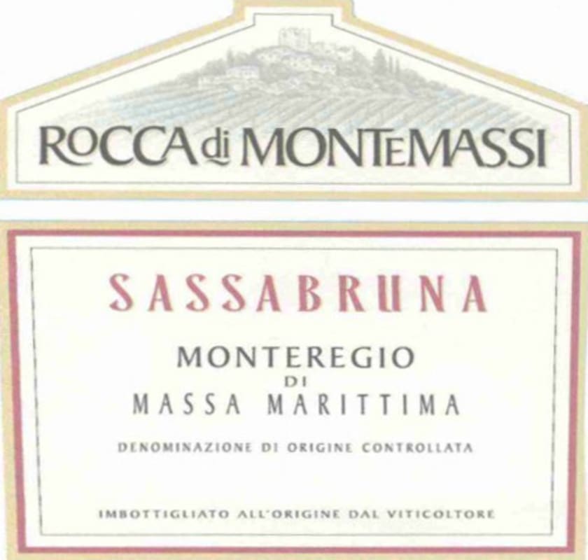 Rocca di Montemassi Monteregio di Massa Marittima Sassabruna 2005 Front Label