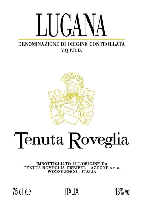 Tenuta Roveglia Lugana 2015 Front Label