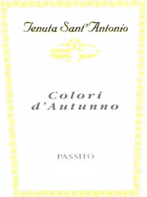 Tenuta Sant'Antonio Colori d'Autunno Passito 2006 Front Label