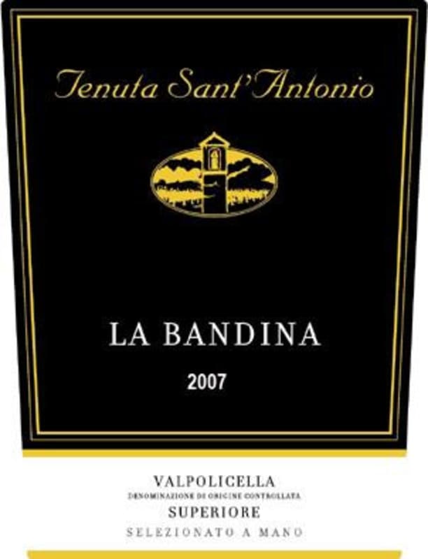 Tenuta Sant'Antonio Valpolicella Superiore La Bandina 2007 Front Label