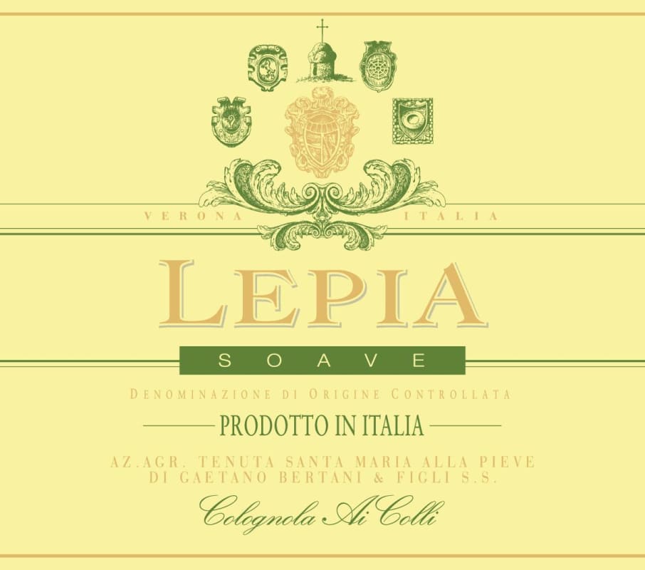 Tenuta Santa Maria Soave Lepia 2014 Front Label