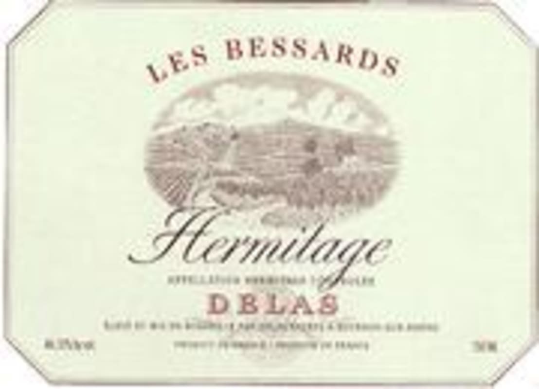 Delas Hermitage Les Bessards 1997 Front Label