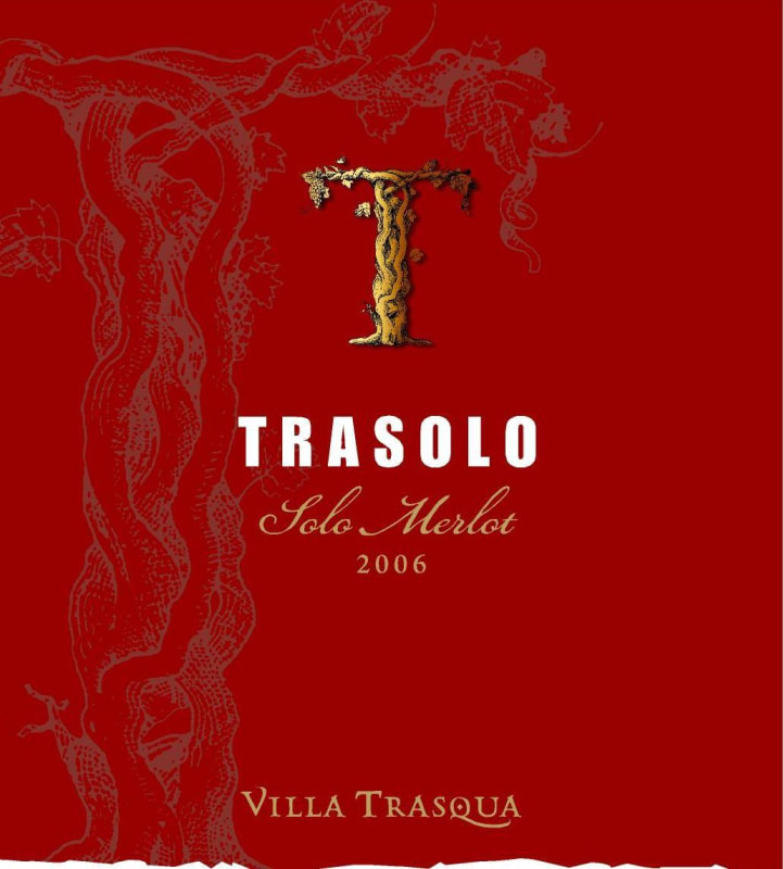 Villa Trasqua Toscana Trasolo Merlot 2006 Front Label
