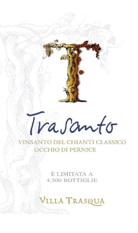 Villa Trasqua Vin Santo del Chianti Classico Trasanto Occhio di Pernice 2007 Front Label
