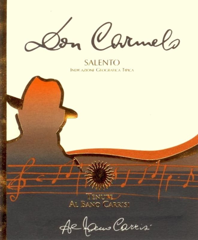 Tenute Al Bano Carrisi Salento Don Carmelo Rosso 2014 Front Label