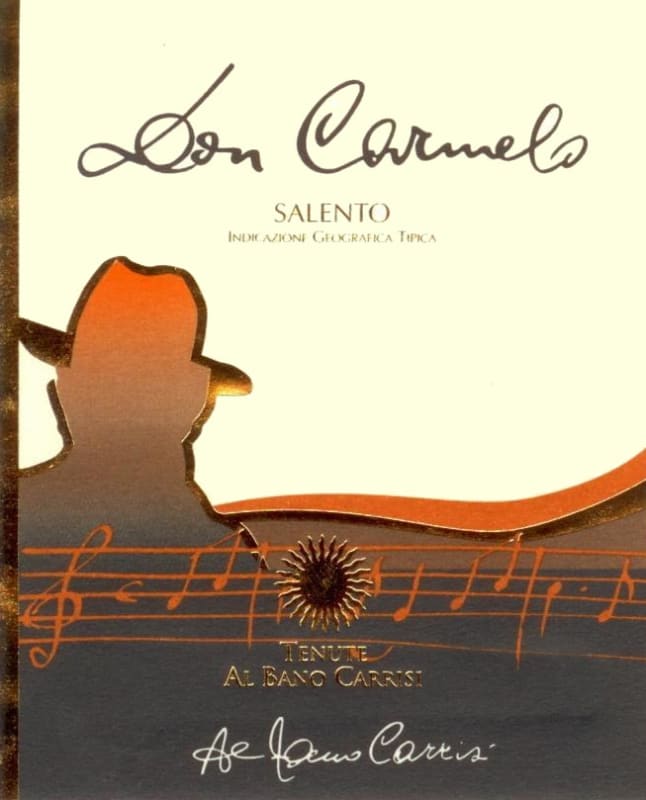 Tenute Al Bano Carrisi Salento Don Carmelo Rosso 2012 Front Label