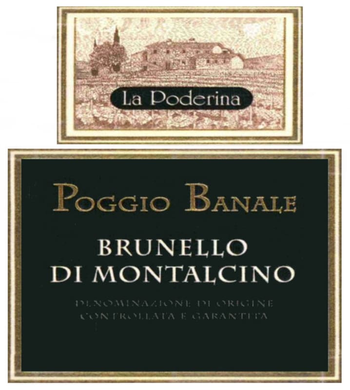Tenute del Cerro Brunello di Montalcino La Poderina Poggio Banale 2004 Front Label