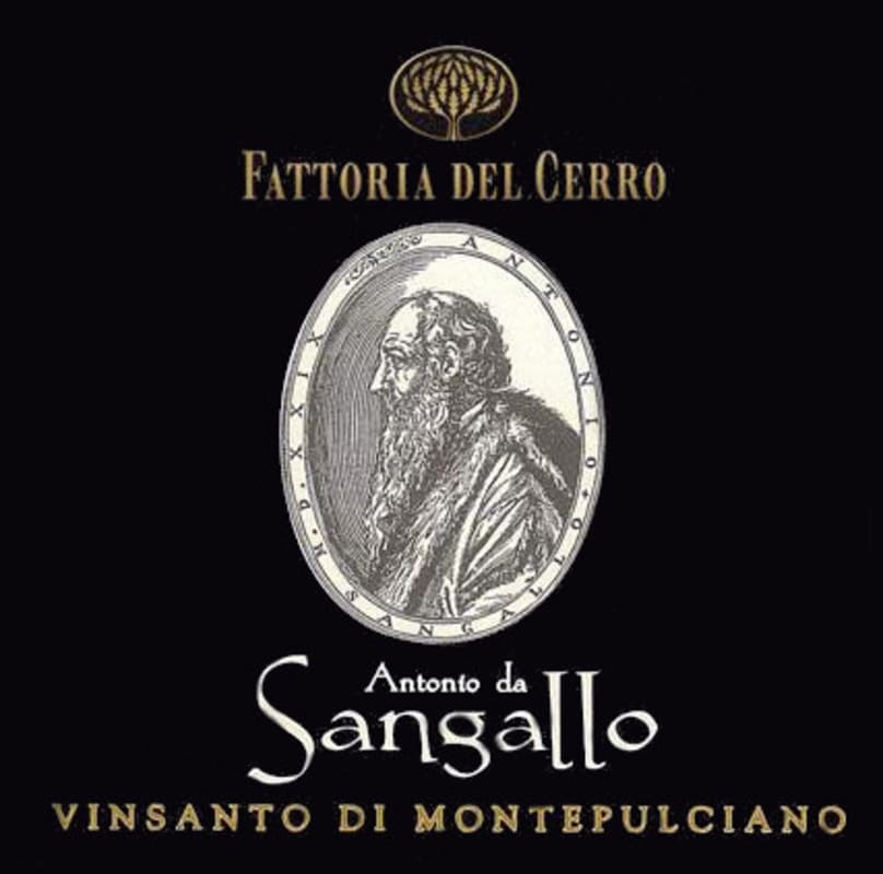 Tenute del Cerro Vin Santo di Montepulciano Fattoria del Cerro Antonio da Sangallo 2012 Front Label