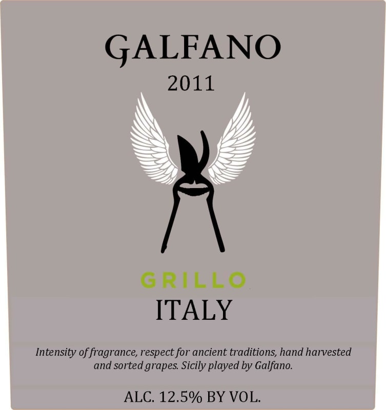 Tenute Galfano Sicilia Grillo 2011 Front Label