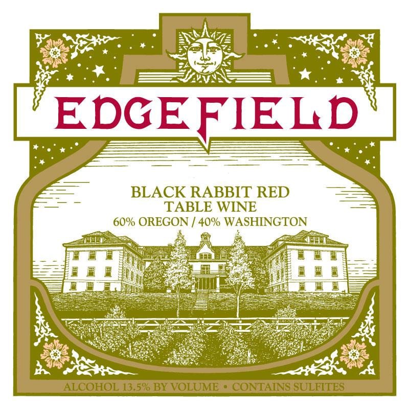 Edgefield Winery Black Rabbit Red 2013 Front Label