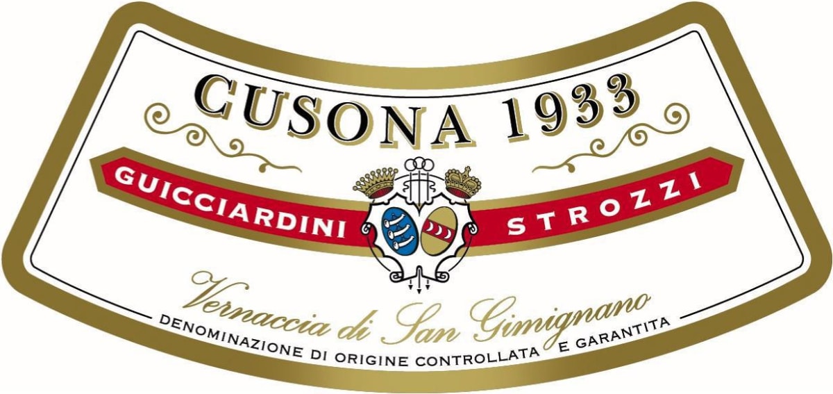Tenute Guicciardini Strozzi Vernaccia di San Gimignano Cusona 1933 2013 Front Label