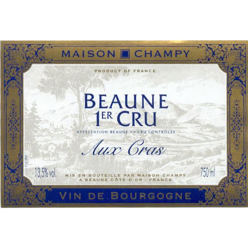 Maison Champy Beaune Aux Cras Premier Cru 2005 Front Label