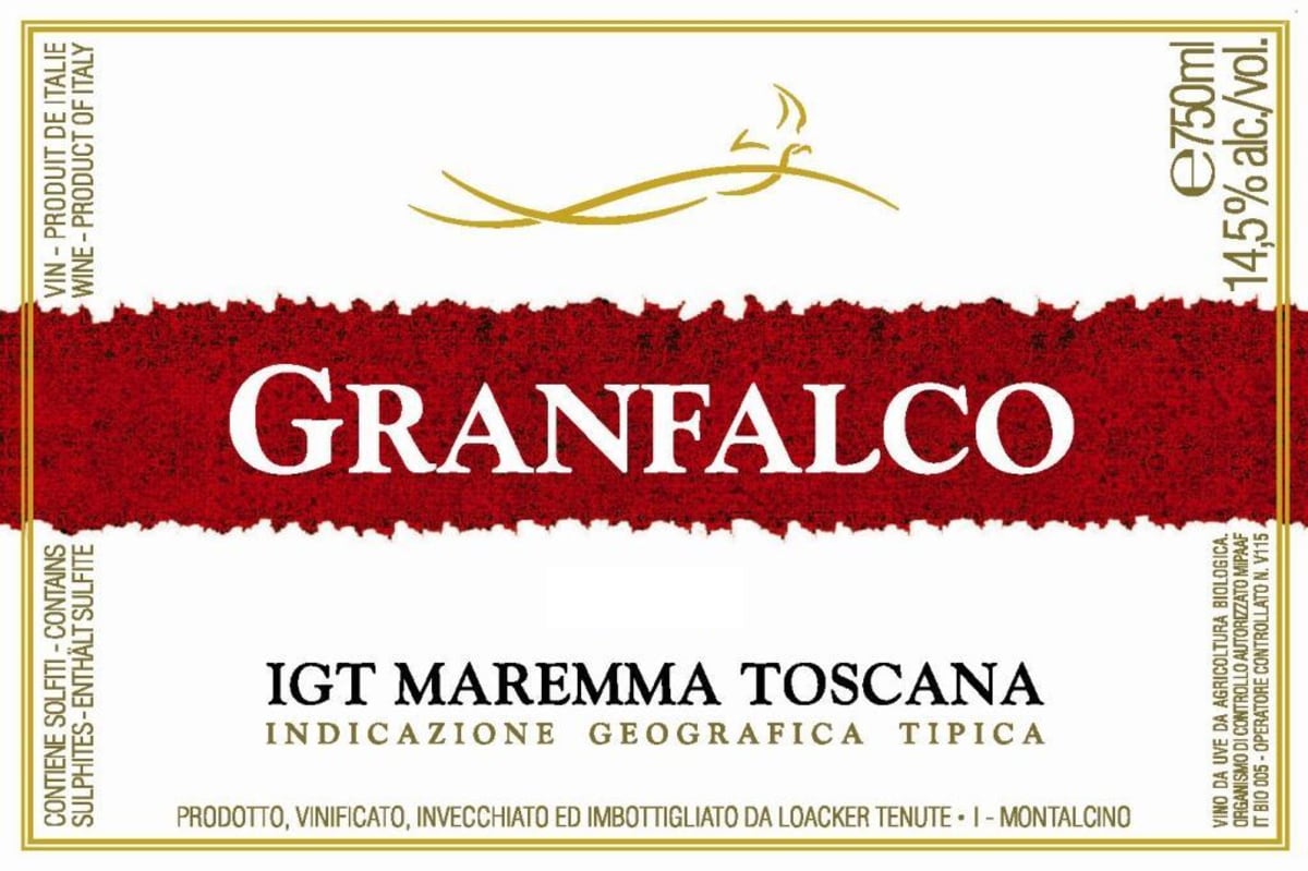 Tenute Loacker Maremma Toscana Granfalco 2008 Front Label