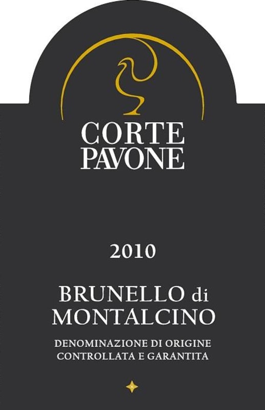 Tenute Loacker Brunello di Montalcino Corte Pavone 2010 Front Label