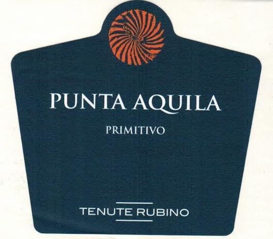 Tenute Rubino Punta Aquila Primitivo 2012 Front Label