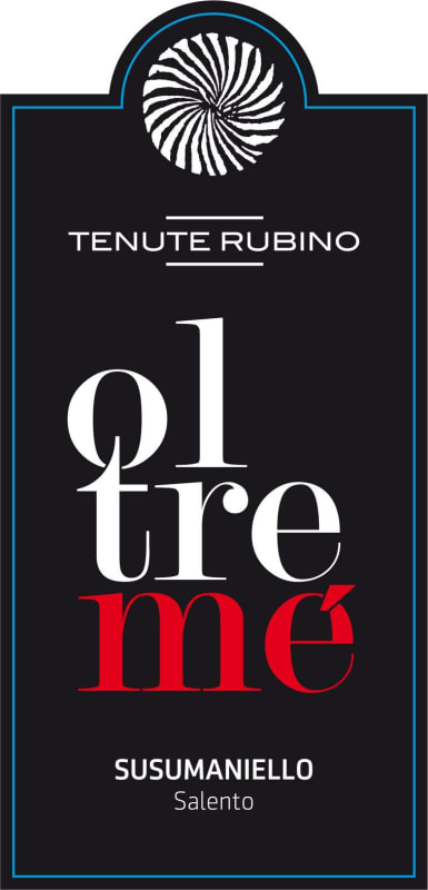 Tenute Rubino Oltreme Susumaniello 2012 Front Label
