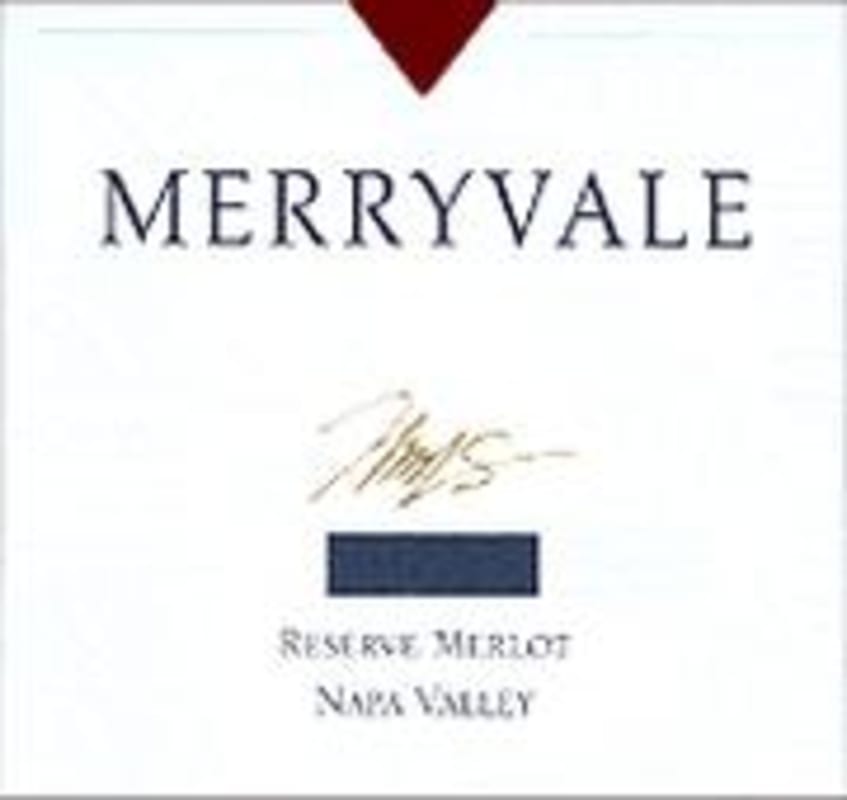 Merryvale Reserve Merlot 1998 Front Label