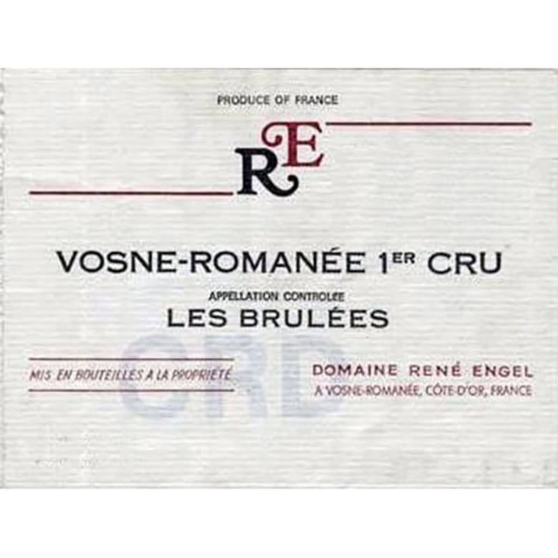 Rene Engel Vosne-Romanee Les Brulees 2002 Front Label