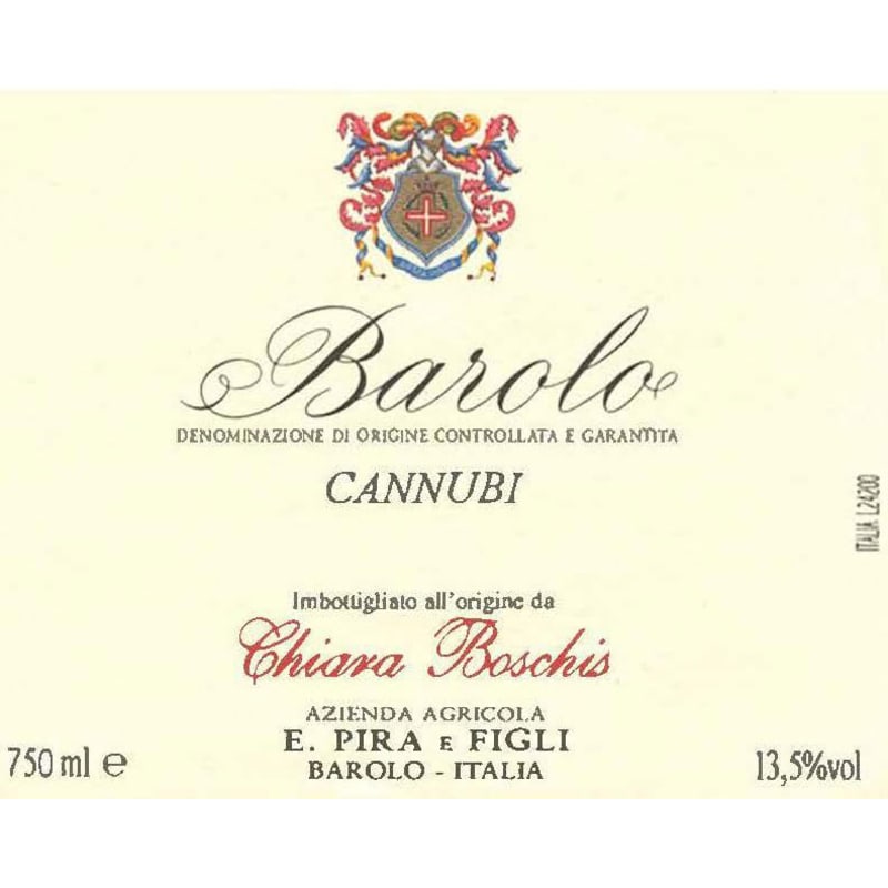 E. Pira e Figli Barolo Cannubi 1997 Front Label