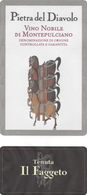 Tenute Toscane di Baroncini Bruna Vino Nobile di Montepulciano Pietra del Diavolo 2009 Front Label