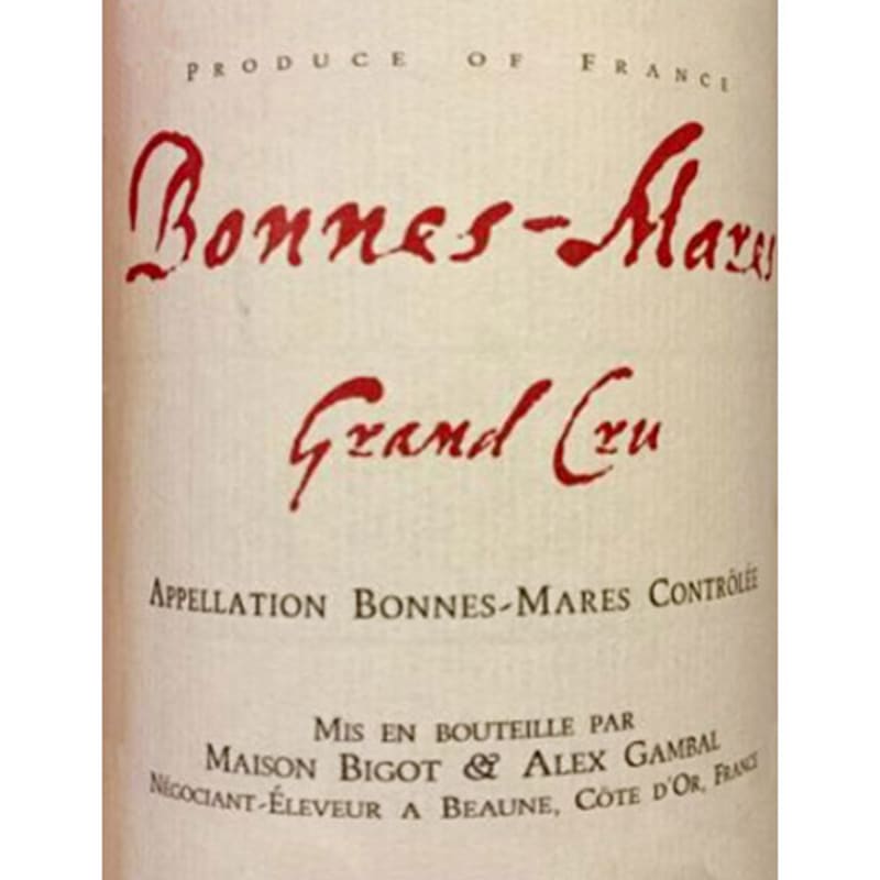 Alex Gambal Bonnes Mares 1999 Front Label