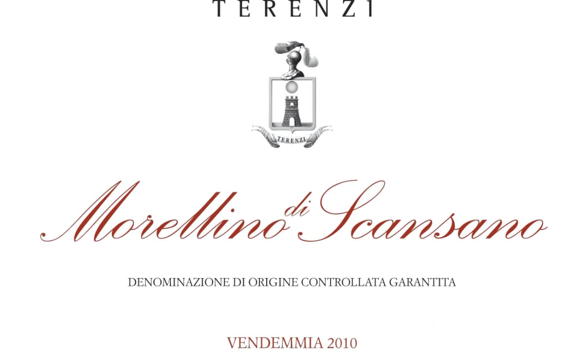 Terenzi Morellino di Scansano 2010 Front Label