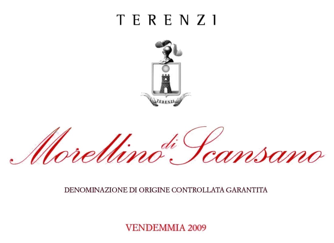Terenzi Morellino di Scansano 2009 Front Label