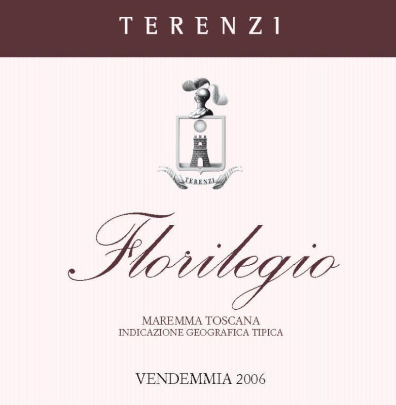 Terenzi Toscana Florilegio Maremma 2006 Front Label