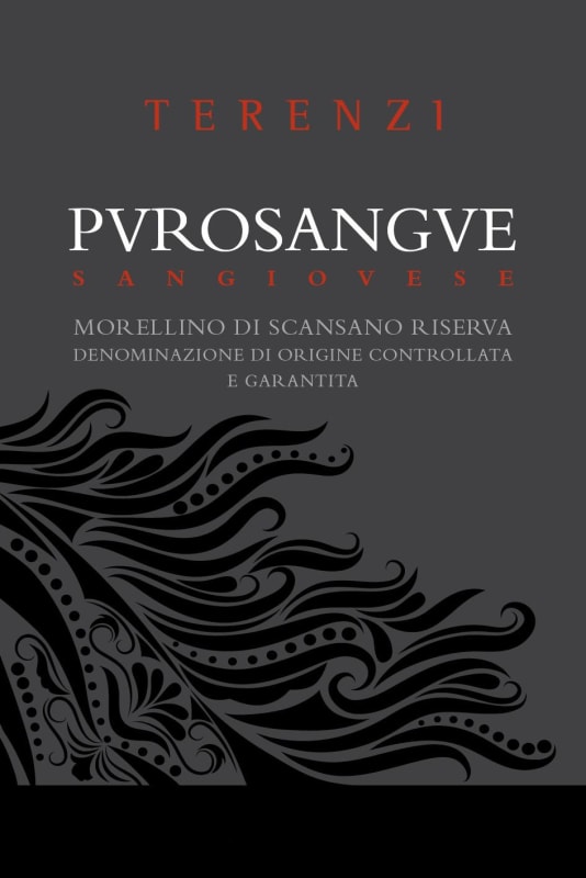 Terenzi Morellino di Scansano Purosangue Riserva 2012 Front Label